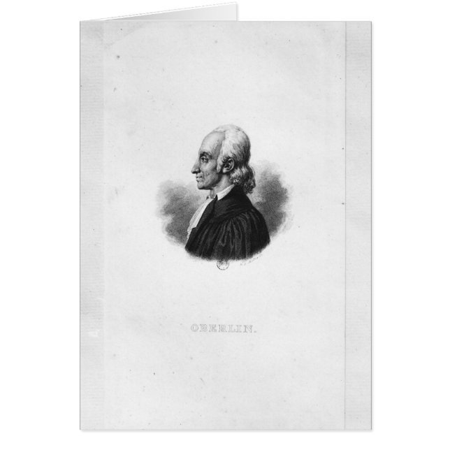 Cartão Retrato de Jean Frederic Oberlin (Frente)