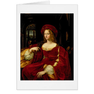 Cartão Retrato de Jeanne da esposa de Aragon (c.1500-77)