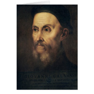 Cartão Retrato de João Calvino