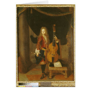 Cartão Retrato de Johann Schenck