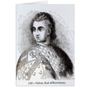 Cartão Retrato de John Talbot