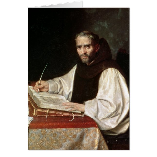 Cartão Retrato de Jose de Siguenza, previamente e (Frente)