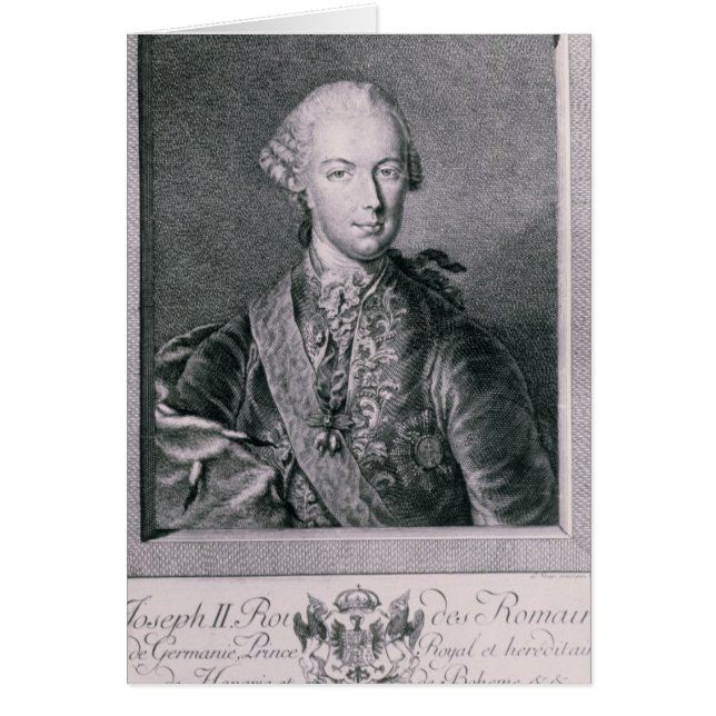Cartão Retrato de José II (Frente)