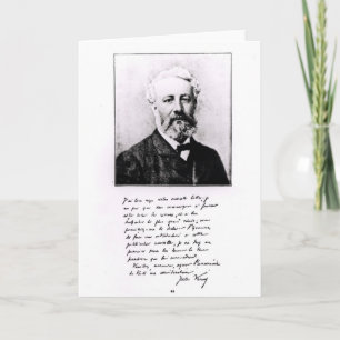 Cartão Retrato de Jules Verne