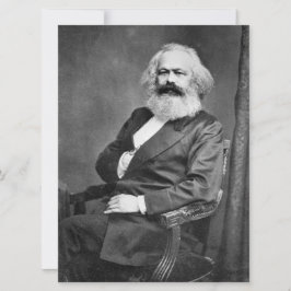 Cartão Retrato de Karl Marx (Fundador do Marxismo)