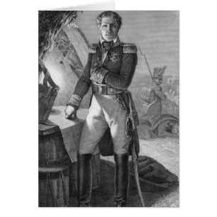 Cartão Retrato de Laurent de Gouvion Santo-Cyr