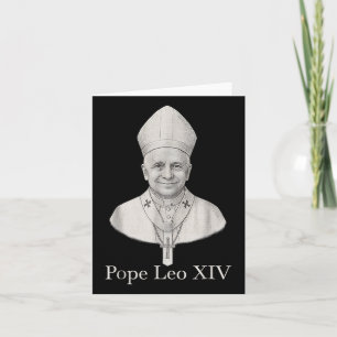 Cartão Retrato de Leo Xiv, Papa deus abençoe