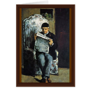 Cartão Retrato de Louis-Auguste Cézanne, pai de T