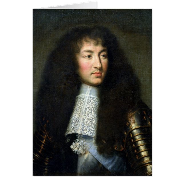 Cartão Retrato de Louis XIV (Frente)
