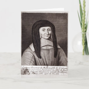 Cartão Retrato de Louise de Marillac