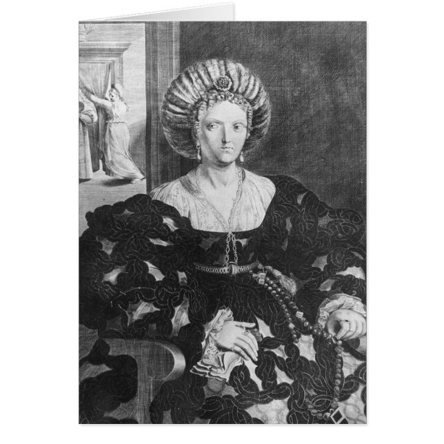 Cartão Retrato de Lucrezia Borgia (Frente)