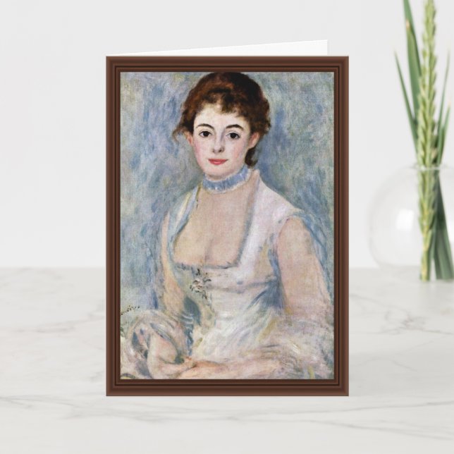 Cartão Retrato De Madame Henriot Por Pierre-Auguste (Frente)