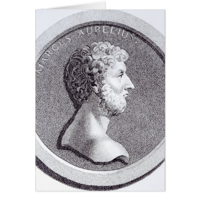 Cartão Retrato de Marcus Aurelius (Frente)