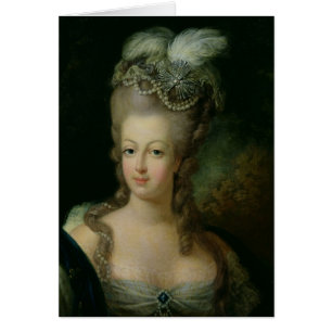 Cartão Retrato de Marie-Antoinette