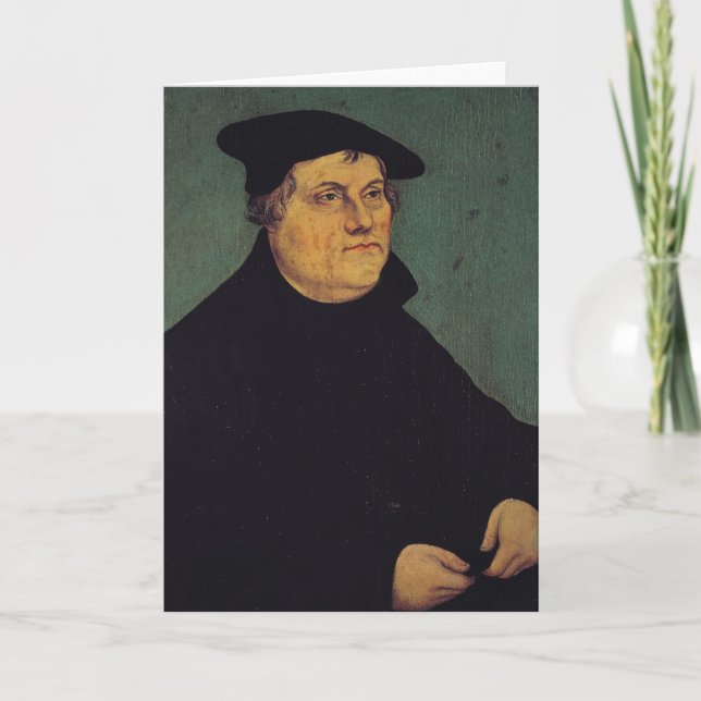 Cartão Retrato de Martin Luther 1543 (Frente)