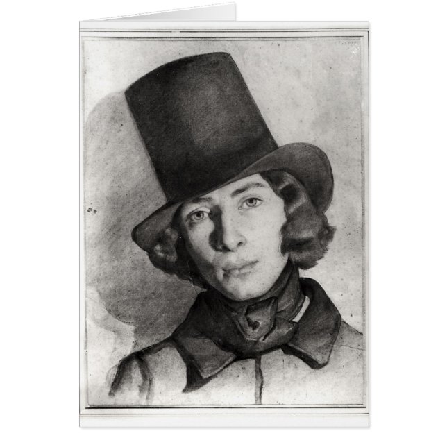 Cartão Retrato de Maurice Sand (Frente)