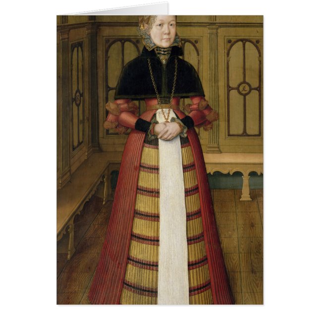 Cartão Retrato de Mette von Munchhausen (Frente)