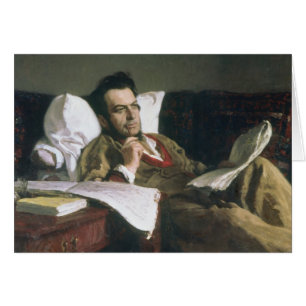 Cartão Retrato de Mikhail Glinka