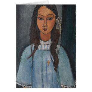 Cartão Retrato de Modigliani Amedeo