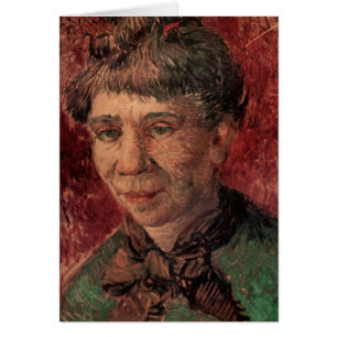 Cartão Retrato de Mulher Madame Tanguy, Vincent van Gogh