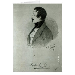Cartão Retrato de Napoleon III como um homem novo, 1839