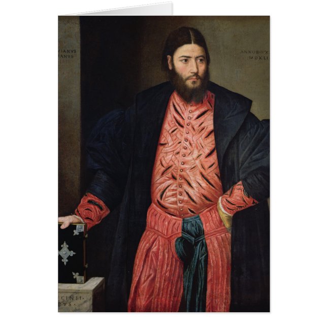 Cartão Retrato de Ottavio Grimani (Frente)