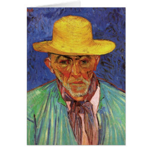 Cartão Retrato de Patience Escalier por Vincent van Gogh