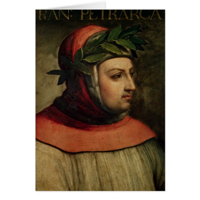 Cartão Retrato de Petrarch (Frente)