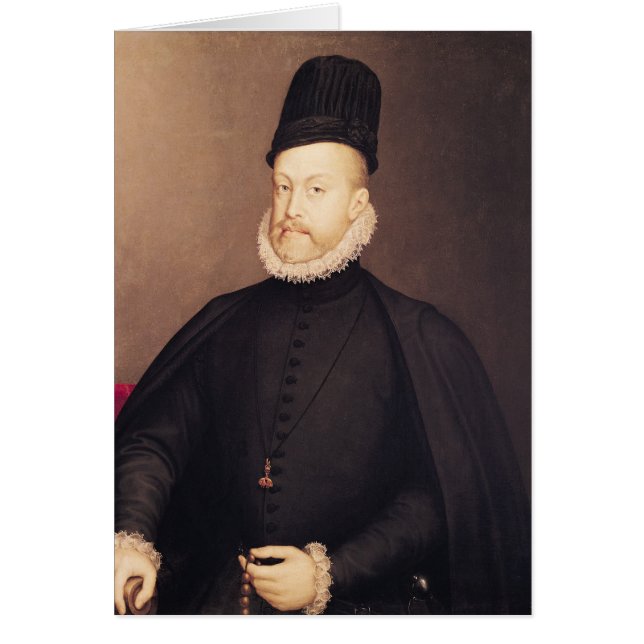 Cartão Retrato de Philip II c.1580 (Frente)