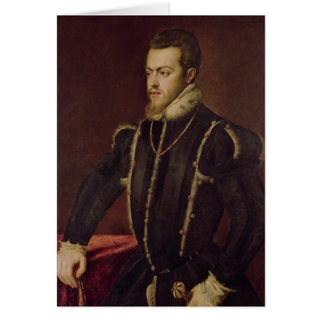 Cartão Retrato de Philip II da espanha (Frente)