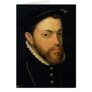 Cartão Retrato de Philip II da espanha