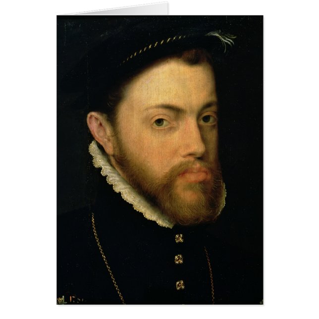 Cartão Retrato de Philip II da espanha (Frente)