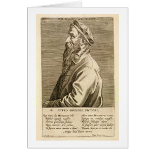 Cartão Retrato de Pieter Brueghel, o Velho (c.1527/8-69
