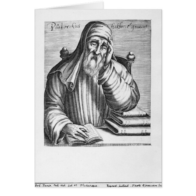 Cartão Retrato de Plutarch (Frente)