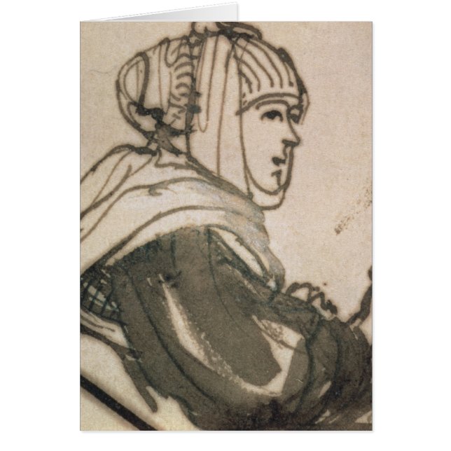 Cartão Retrato de Saskia, 1634 (Frente)