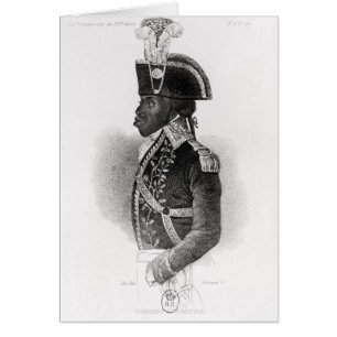 Cartão Retrato de Toussaint L'Ouverture
