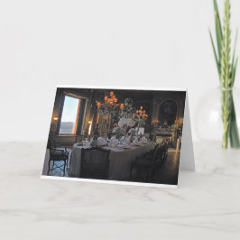 Cartão Retrato de um Dentro de Vazio da sala de jantar de