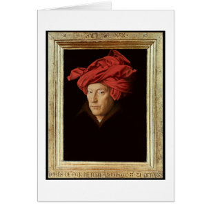 Cartão Retrato de um homem, 1433 (óleo no carvalho) (vej