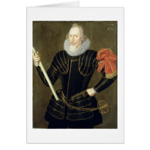 Cartão Retrato de um homem, 1593 (óleo no painel)