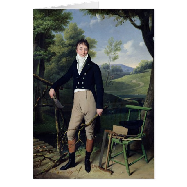 Cartão Retrato de um homem 3 (Frente)