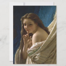 Retrato de uma jovem mulher flerta