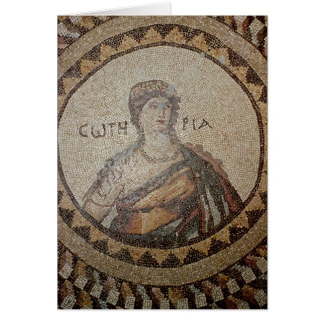 Cartão Retrato de uma mulher (Frente)