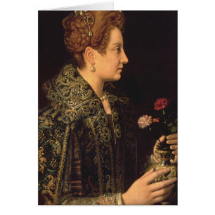 Cartão Retrato de uma mulher