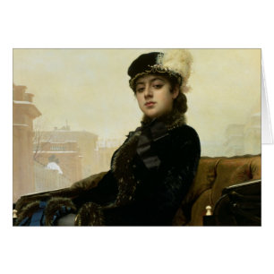 Cartão Retrato de uma mulher desconhecida, 1883