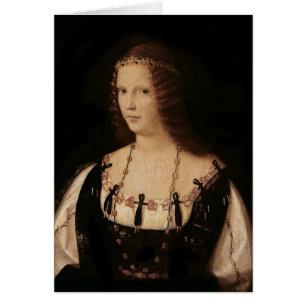 Cartão Retrato de uma senhora