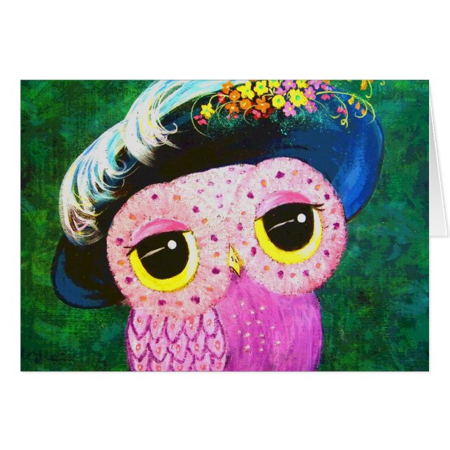 Cartão Retrato de uma senhora (Frente Horizontal)