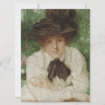 Retrato de uma Senhora Edwardian (Arte Vintage)
