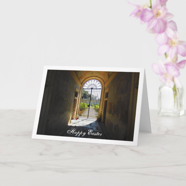 Cartão Retrato de Villa Borghezio, Roma, Itália (Orquídea)