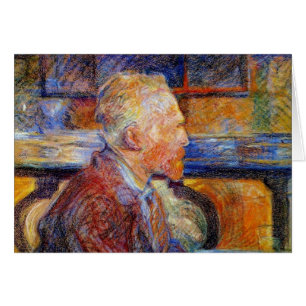Cartão Retrato de Vincent van Gogh