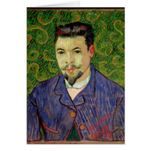 Cartão Retrato de Vincent van Gogh do Dr. Felix Rey,